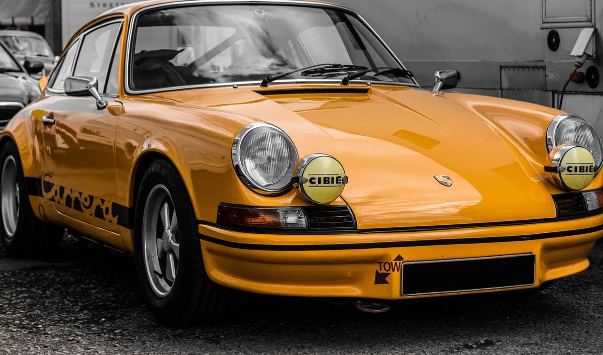 porsche carrera rs, porsche, carrera, rs, yellow, car, automobile, automotive, car wallpapers, fast, auto, speed, performance, fast car, classic car, sports car